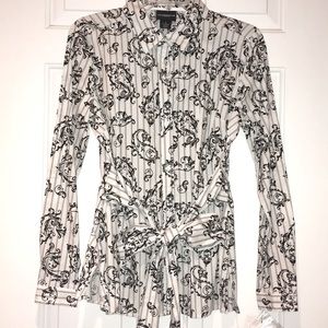 LIZ CLAIBORNE Womens Button Down Shirt Blouse